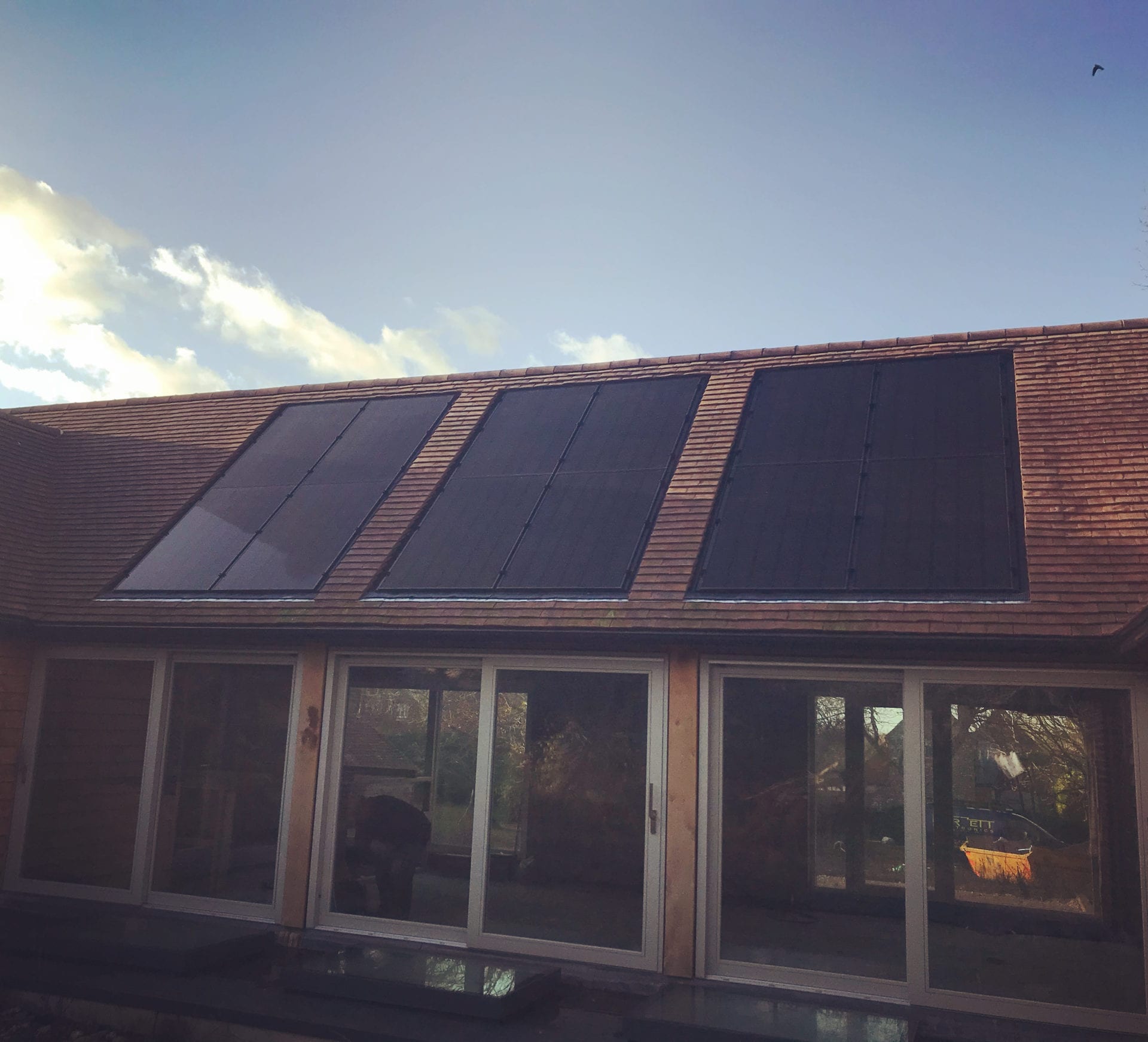 solar panels in-roof installed in lewes
